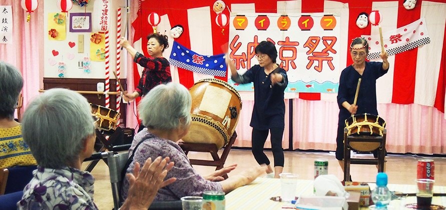 マイライフ徳丸の夏祭り（納涼祭）の様子
